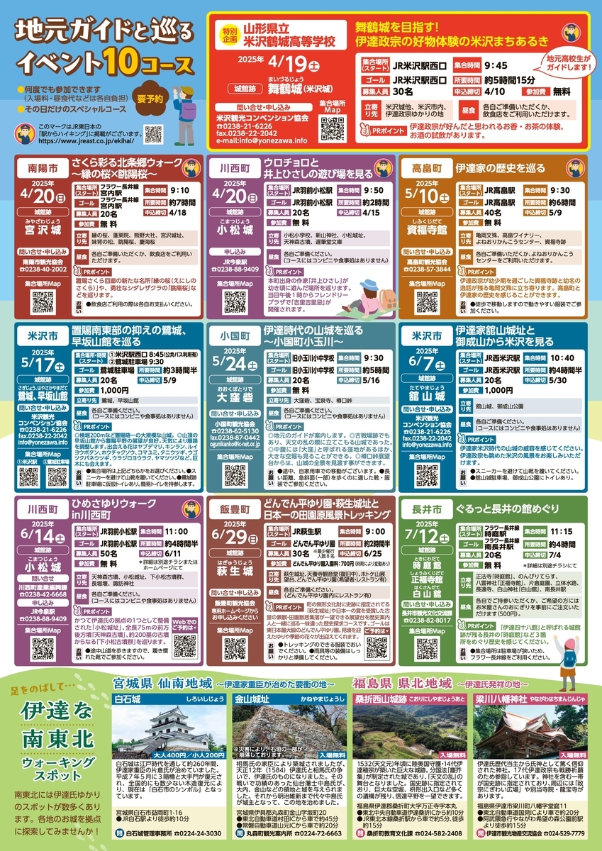 花×伊達な御城ウォーク2025 御城印セット 宮沢城 御城印 花×伊達な城館ウォーク参加記念 2025年版 | 全国