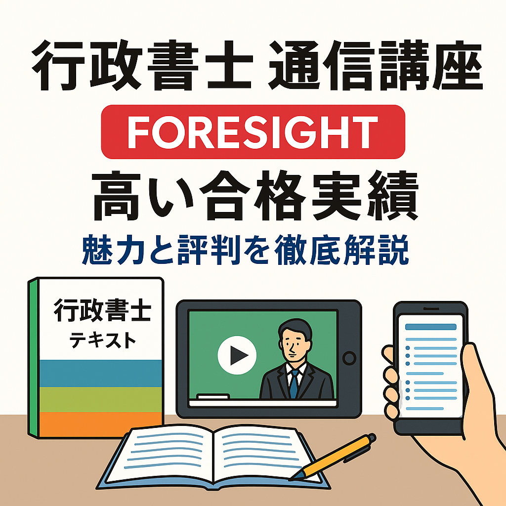 行政書士 通信講座フォーサイトの魅力とは？｜高い合格率を誇る