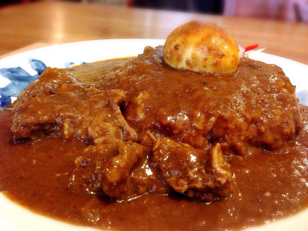 f:id:koki08:20170506182657j:plain 「吉祥寺カレー まめ蔵」でいただいた「ビーフカレー大盛+ゆで卵トッピング」