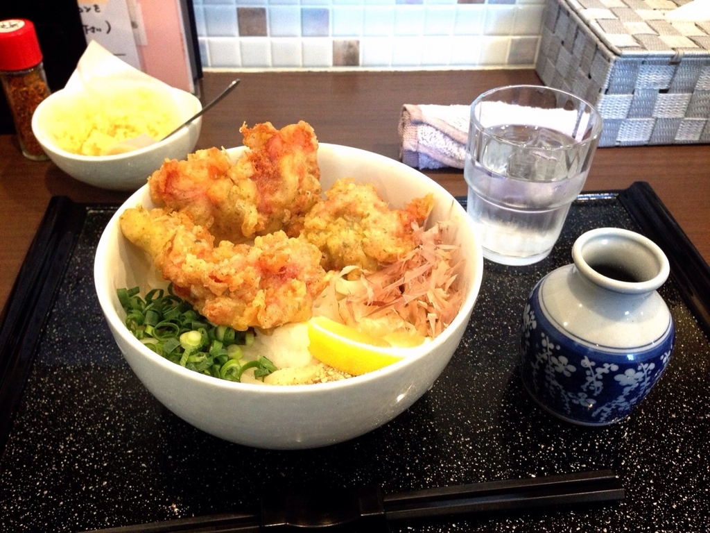 うどん白石のとり天うどん