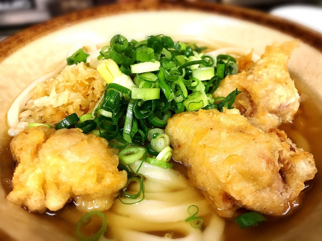 いぶきうどんのとり天うどん