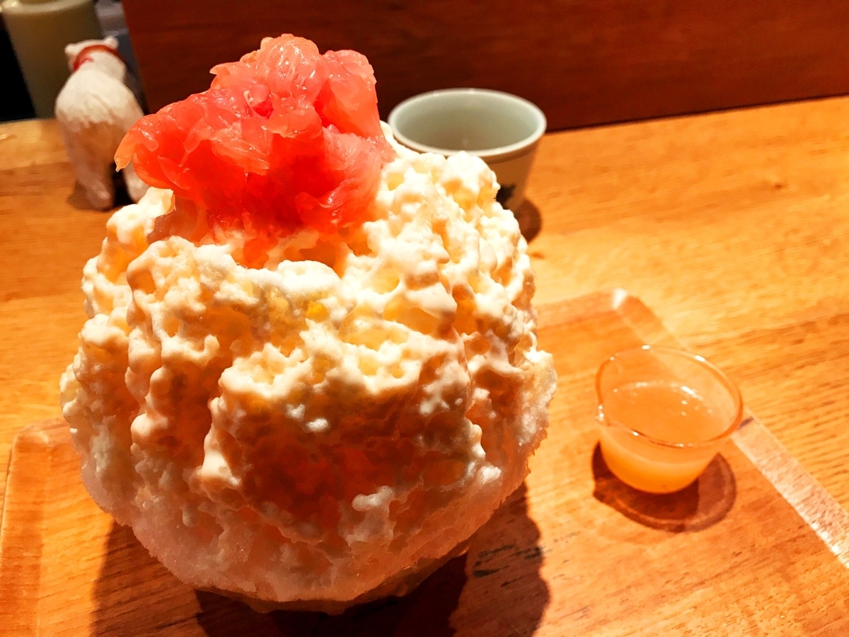 氷屋ぴぃすの柑橘レアチーズ2