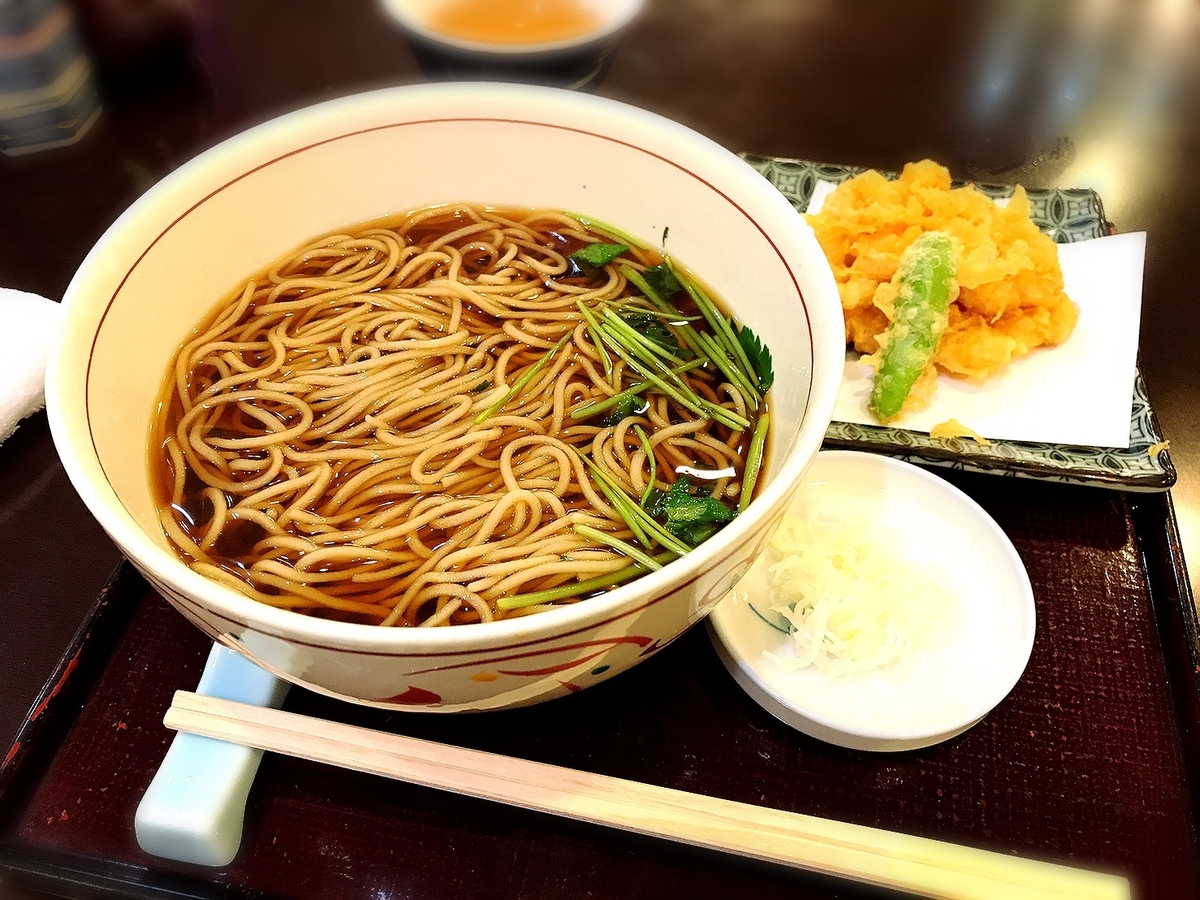 砂場の天ぷら蕎麦