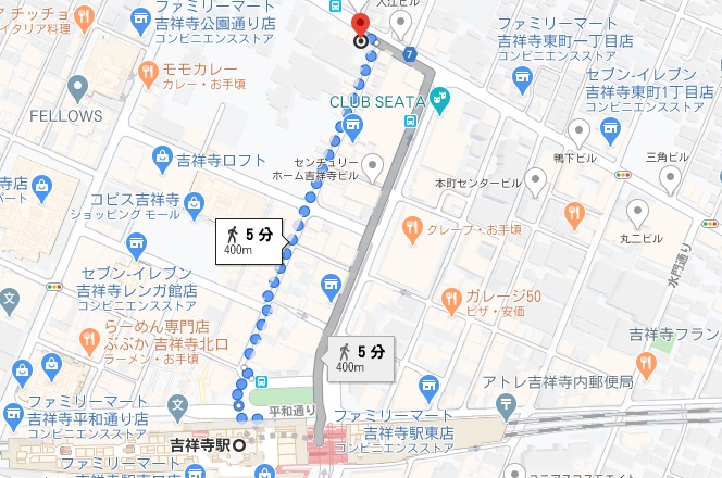 「カフェ茶色」への行き方と店舗情報