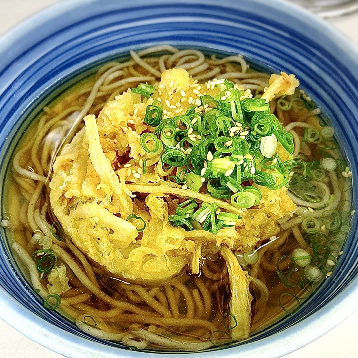 「白河そば」でいただいた「ごぼう天そば」”520円（税込）