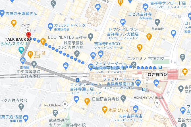 「トーク バック（TARK BACK）」への行き方と店舗情報