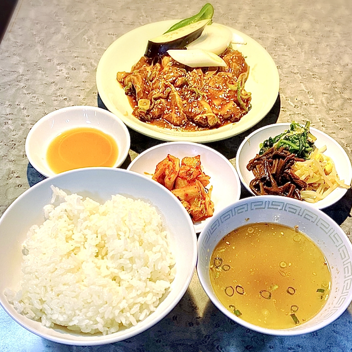 「李朝園」でいただいた「マトン(タレ)」ランチ”1300円(税別)