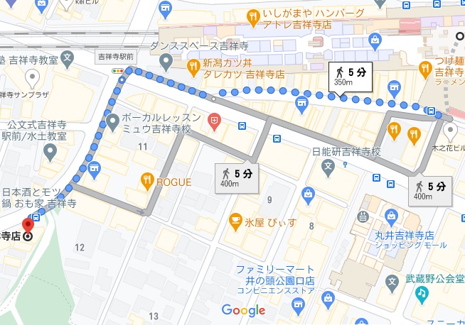 「台湾唐揚 横濱炸鶏排 吉祥寺店」への行き方と店舗情報