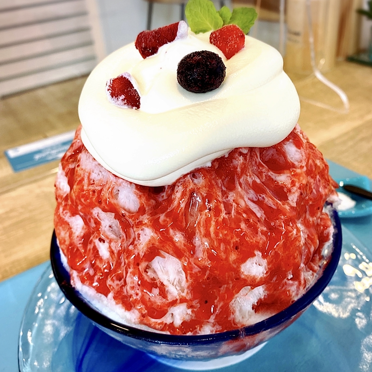 「the Sea」でいただいた「いちご（+マスカルポーネソース）」”1130円（税別）