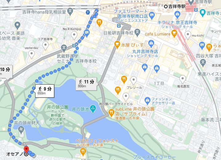 「OCEANO（オセアノ）」への行き方と店舗情報