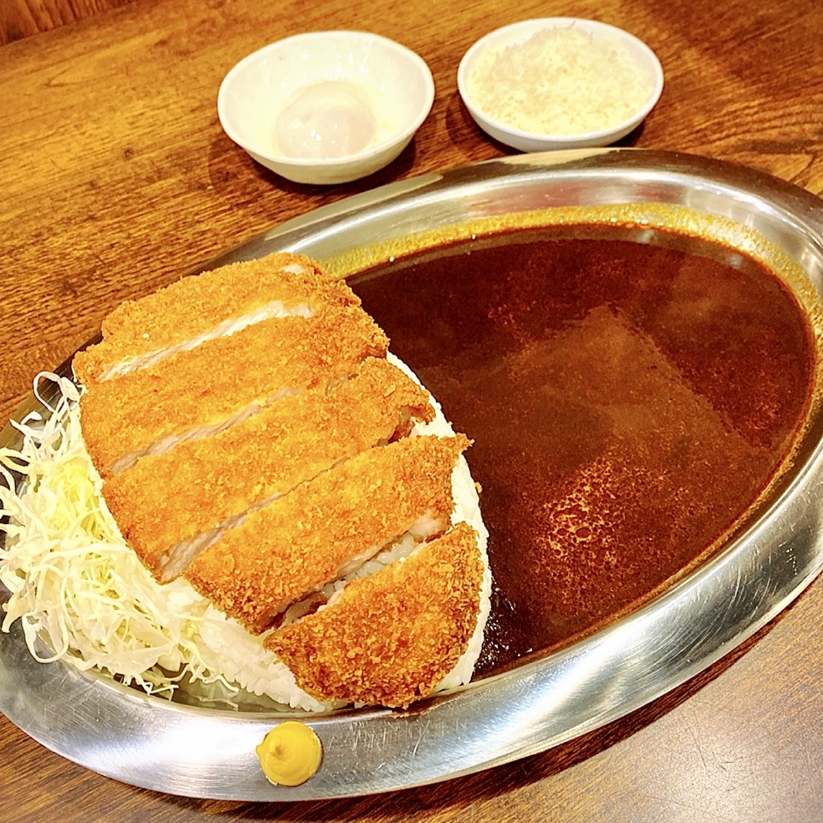 「男気豚カレー 渋谷店」でいただいた「男気ロース豚カツカレー」”1280円（税込）