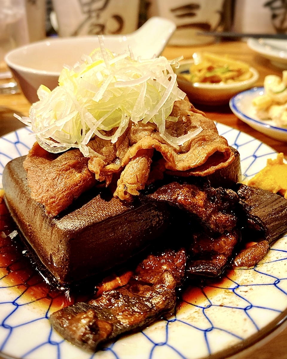 「大衆酒場 長次郎」でいただいた「肉豆腐定食」”800円1