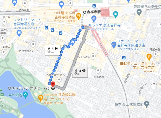 「プリミバチ」への行き方（アクセス）と店舗情報
