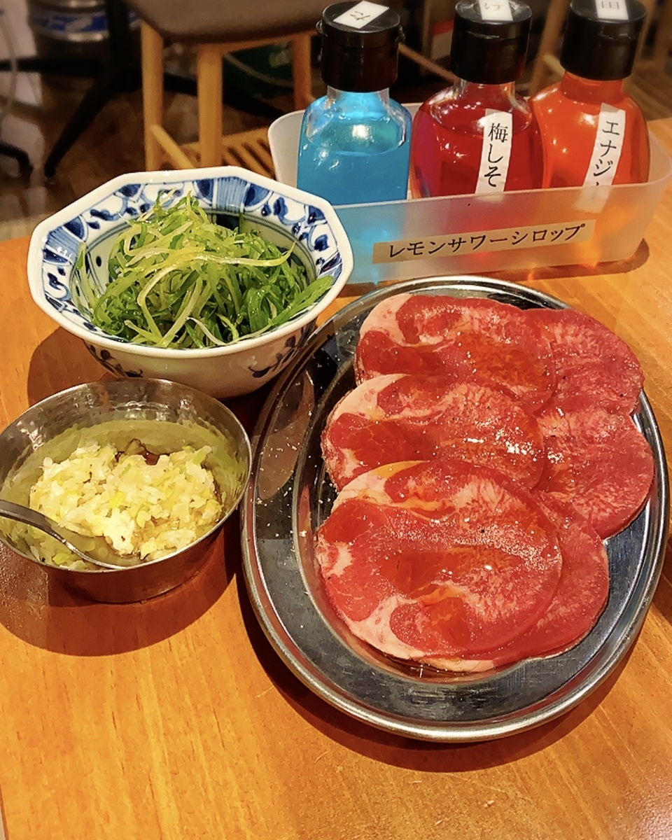 「ホルモンたけ田 池袋店」でいただいた「ねぎ塩牛タン」”1280円(税込)