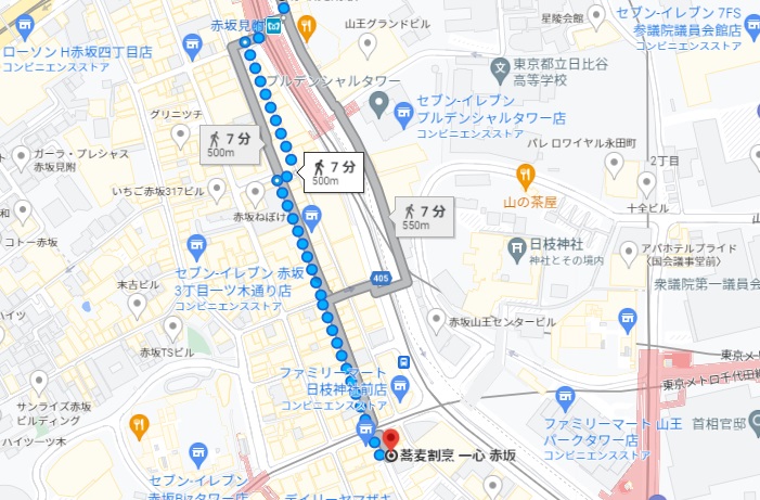 「蕎麦割烹 一心」への行き方（アクセス）と店舗情報