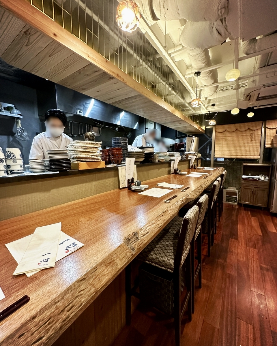 蕎麦割烹 一心の店内