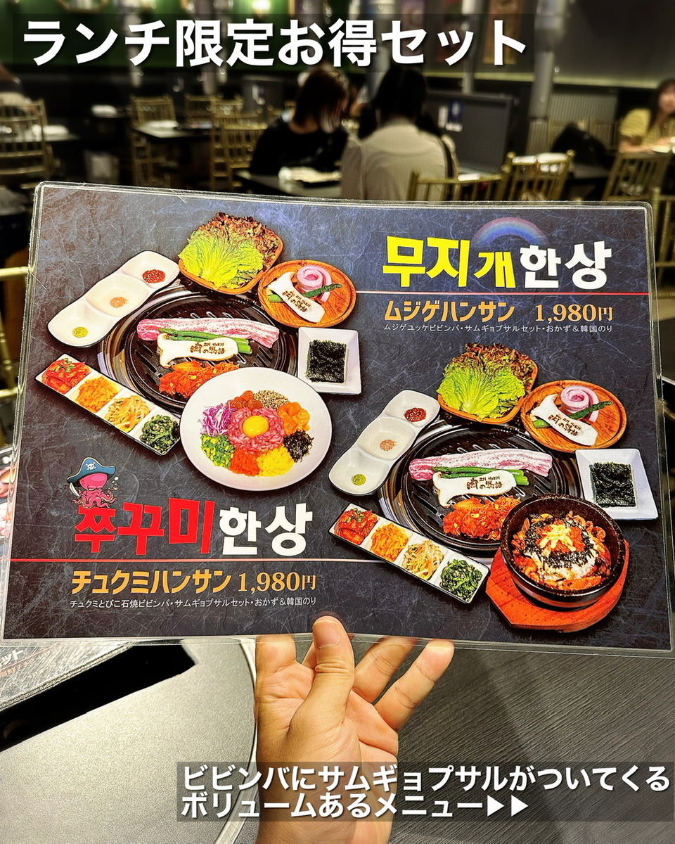 「GOGIIYAGI（肉の物語）」のメニューと値段1