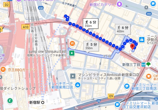 プレミアム マリオジェラテリア 新宿伊勢丹店への行き方と店舗情報