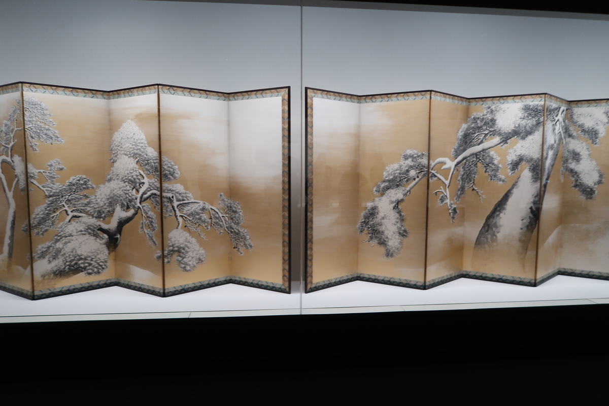 雪松図屏風 円山応挙筆 三井記念美術館 - 国宝を観る