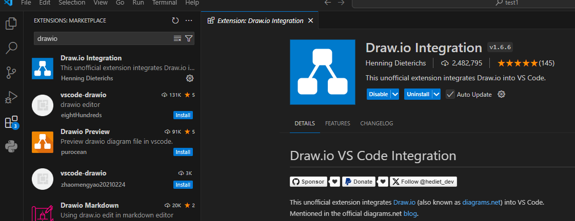 vs code のdrawioで回路図を描く - kokumaの備忘録