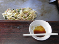 ホルモン焼きうどん（一力）