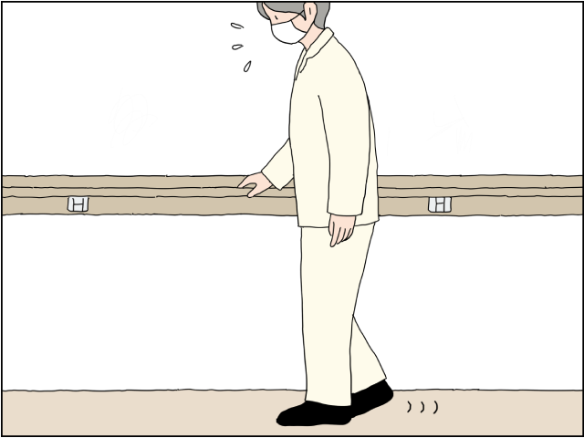 足を引きずる