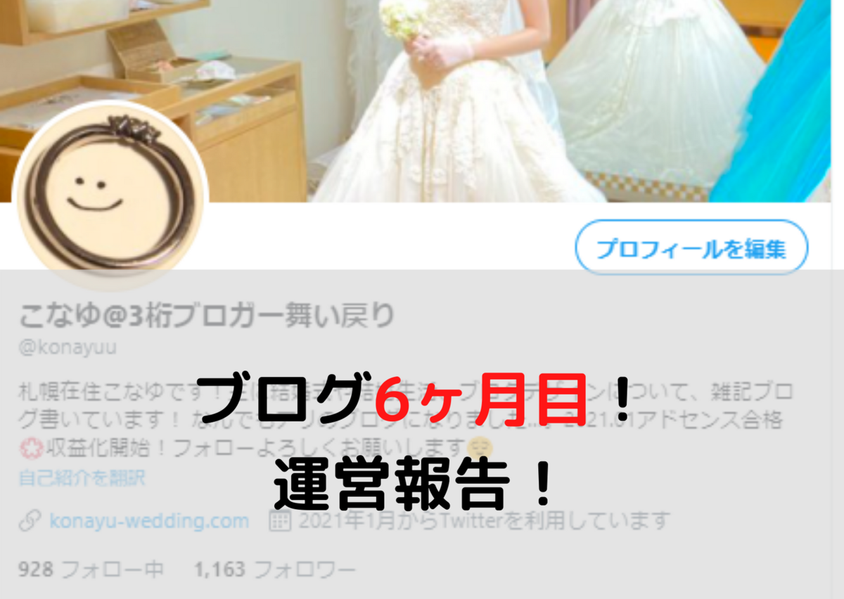 収益化から6ヶ月経過 ブログの運営報告 ついに結婚式終了 Wedding Road