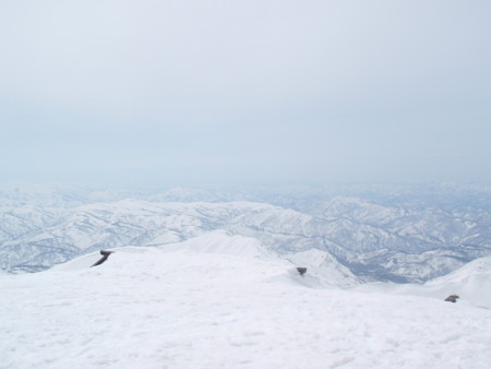 山頂にて