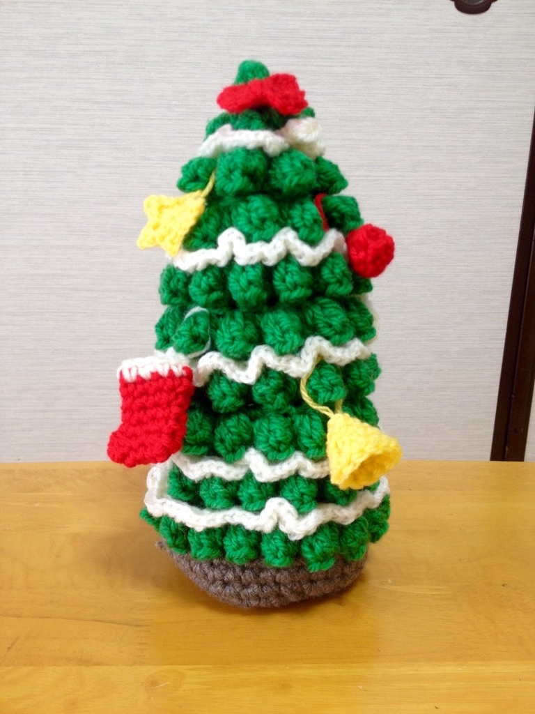 クリスマス飾りを編みました こんいろの記録