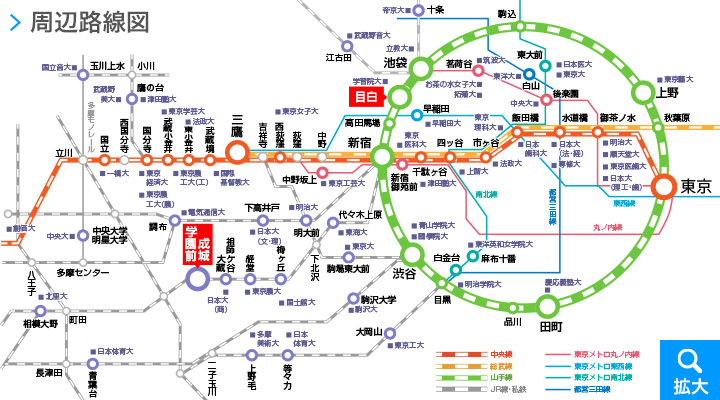 山手線内側の中央線・中央総武線 - はじめてのブローログ