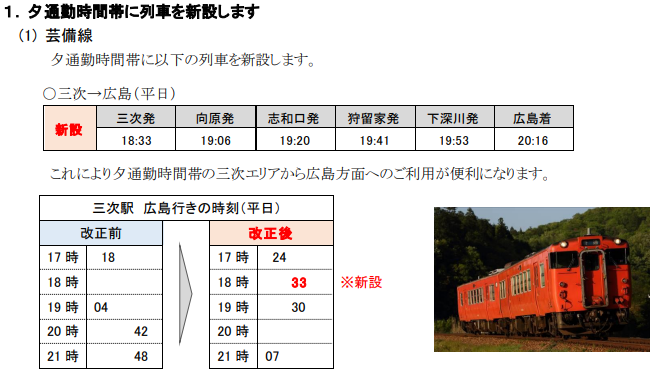 広島地区】2023年3月ダイヤ改正まとめ - 呉人の鉄道部屋