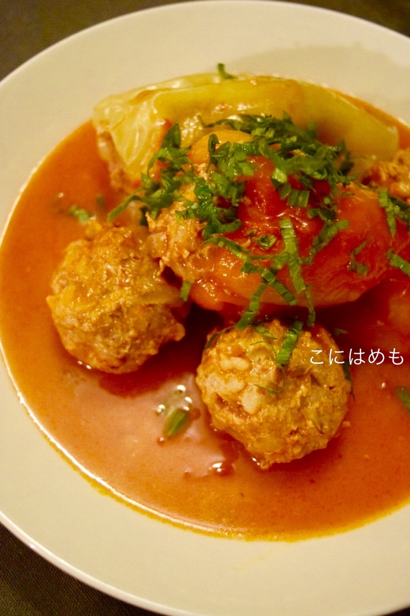 【ハンガリー料理】パプリカの肉詰め Töltött paprika