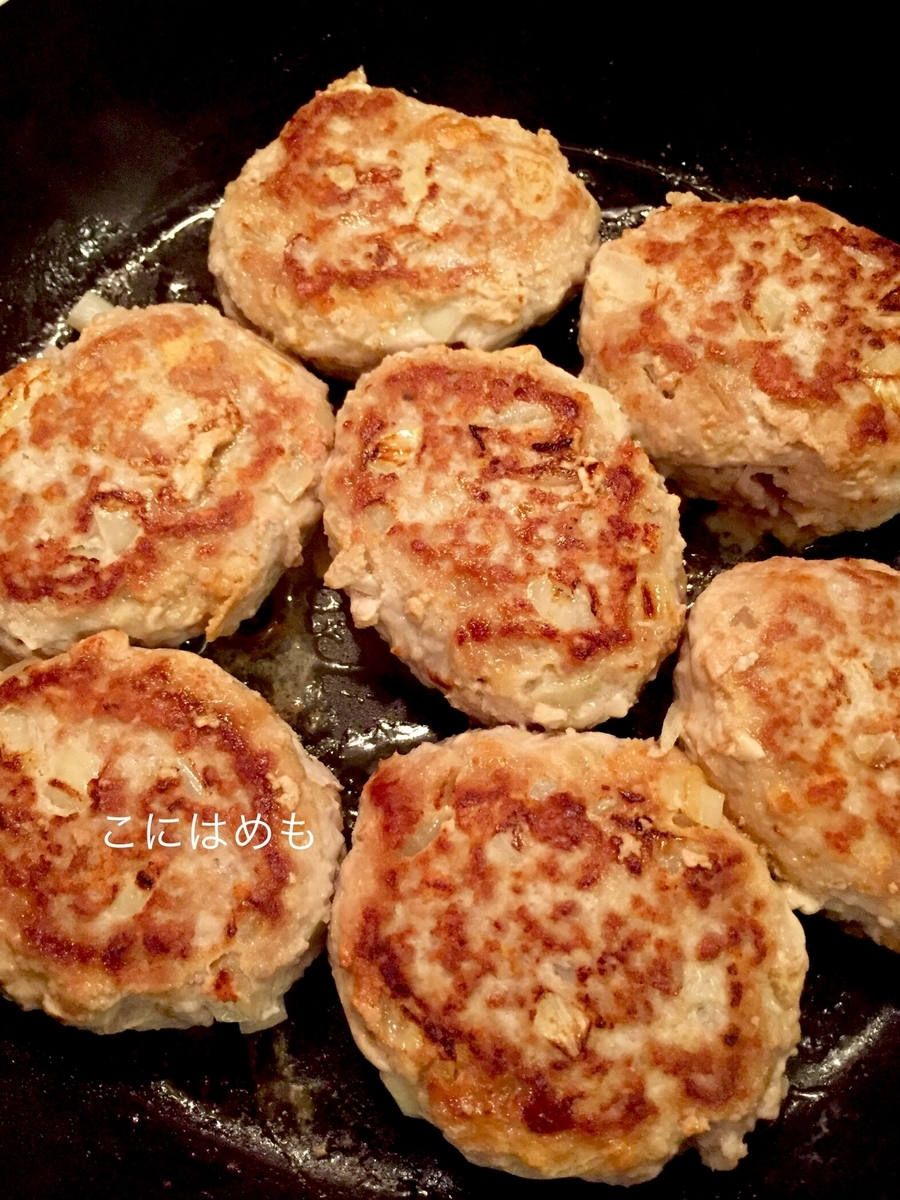 両面をこんがりと焼く。