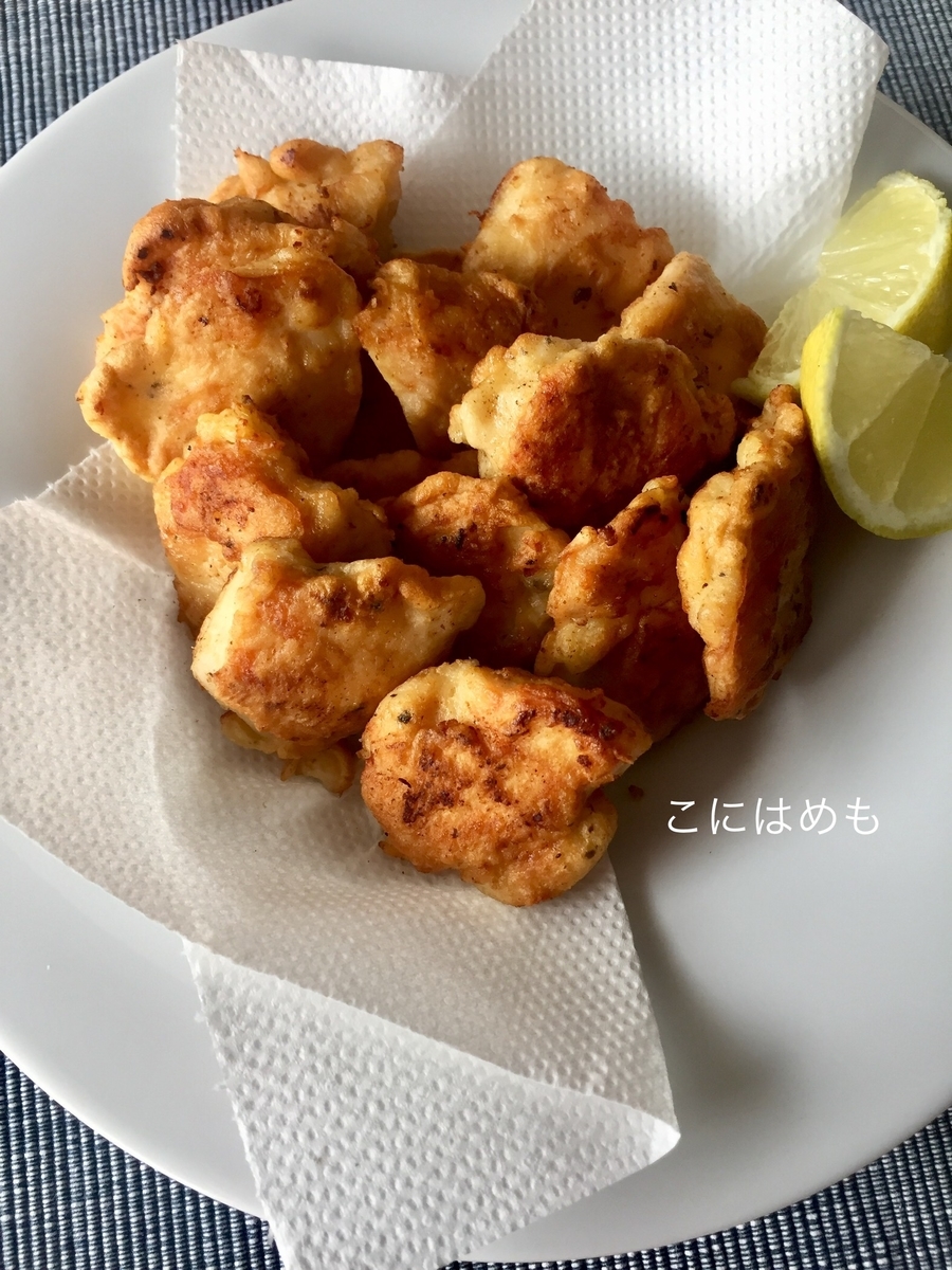 フライパンで簡単 鶏胸肉のピカタ風揚げ焼き 作り方 レシピ こにはめも