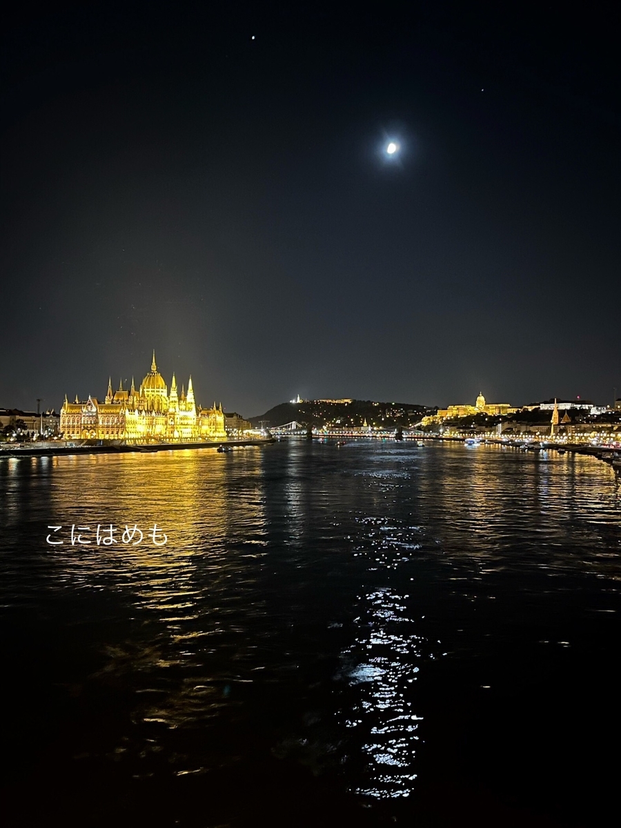 寒くなってきたブダペストの夜景。