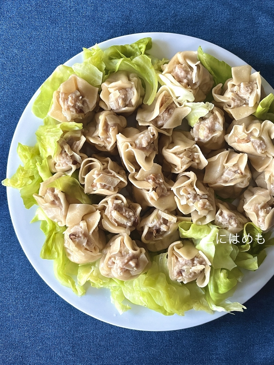 フライパンで作る！「たけのこと豚肉のシュウマイ」