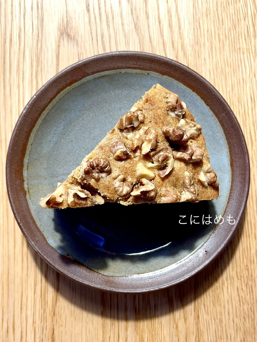 日本で作る！「バナナとくるみのスペルト小麦ケーキ」