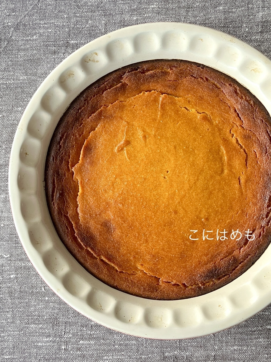 甘くないかぼちゃを使って作る かぼちゃとリコッタチーズのケーキ 作り方 レシピ こにはめも