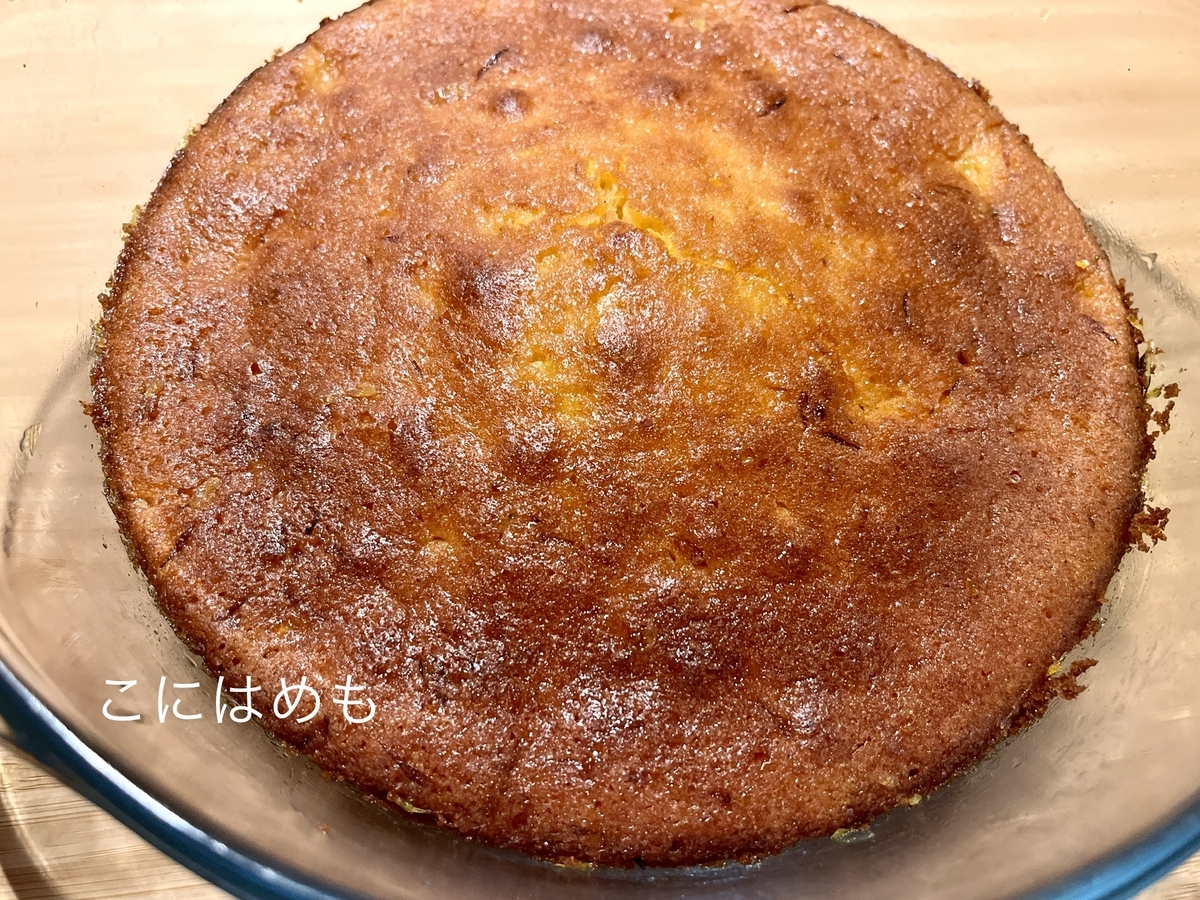 一晩冷蔵庫で休ませた「GÂTEAU À L’ORANGE:ガトー ア ロランジュ」