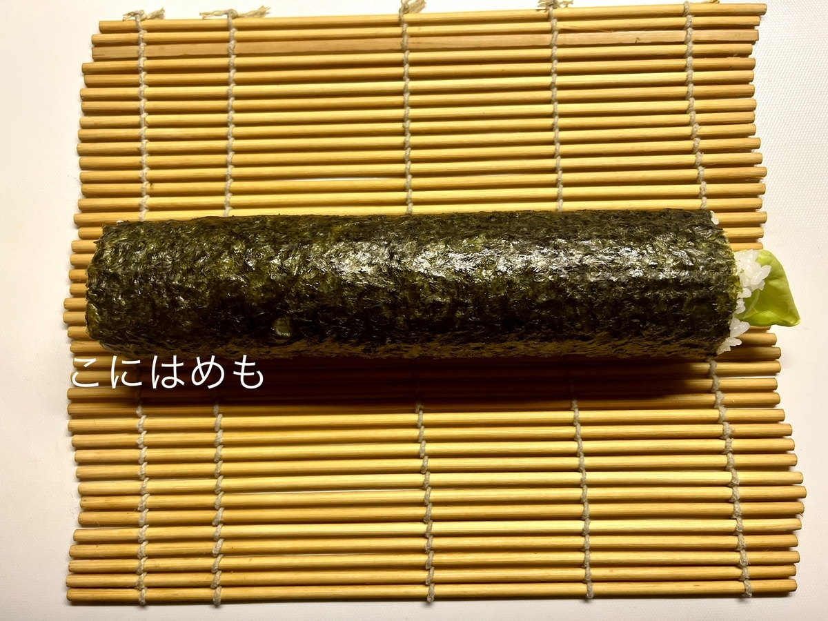 巻き簾で巻く。
