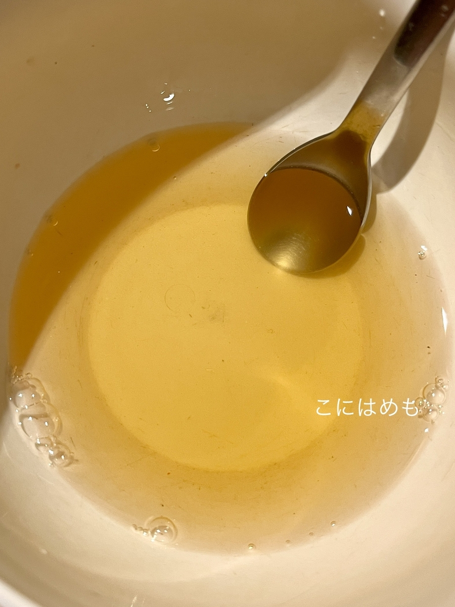 甘酢の材料を混ぜる。