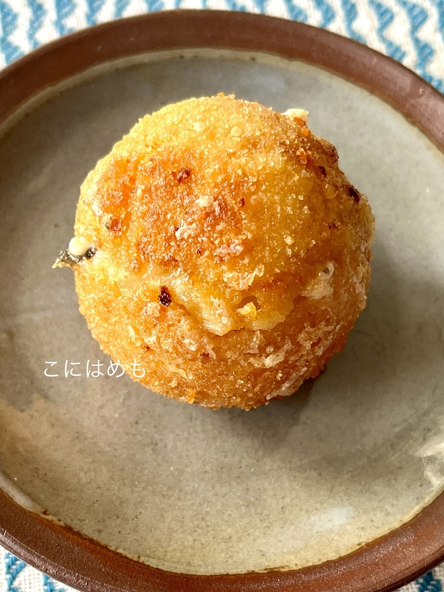 【イタリア料理】ワインにもぴったり!ブルーチーズ入りコロッケ「Crocchette con formaggoo blu:クロケッテ コン フォルマッジョ ブル」