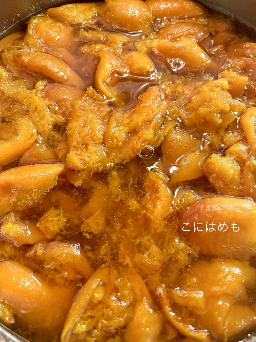 加圧が収まったら、フタを開けてお好みで煮詰める。