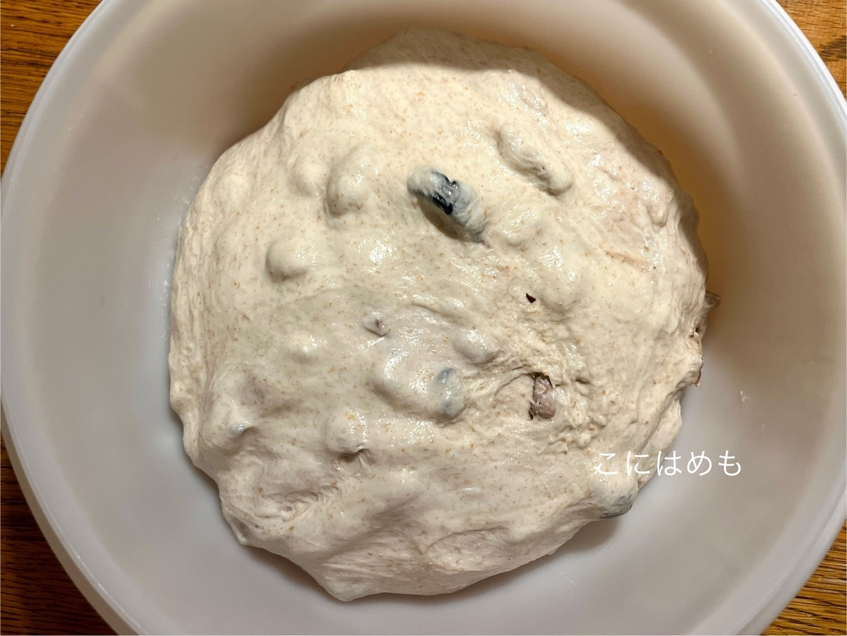 発酵を促進する「折り畳む工程」をほとんどすっ飛ばして作る天然酵母パン作り。