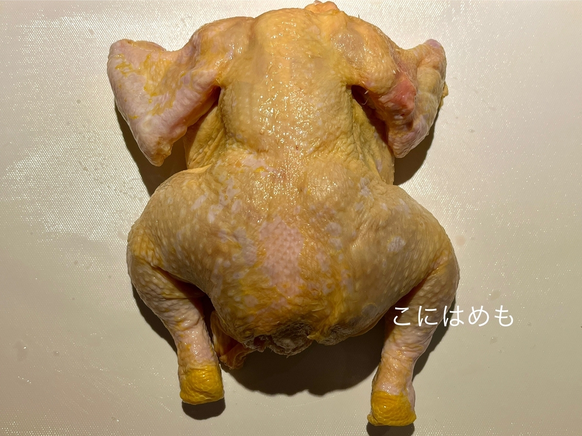 鶏肉(一羽使用の場合)を捌く。