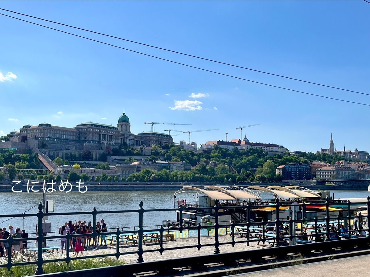 5月の夏日「ドナウ川とブダペストの王宮」