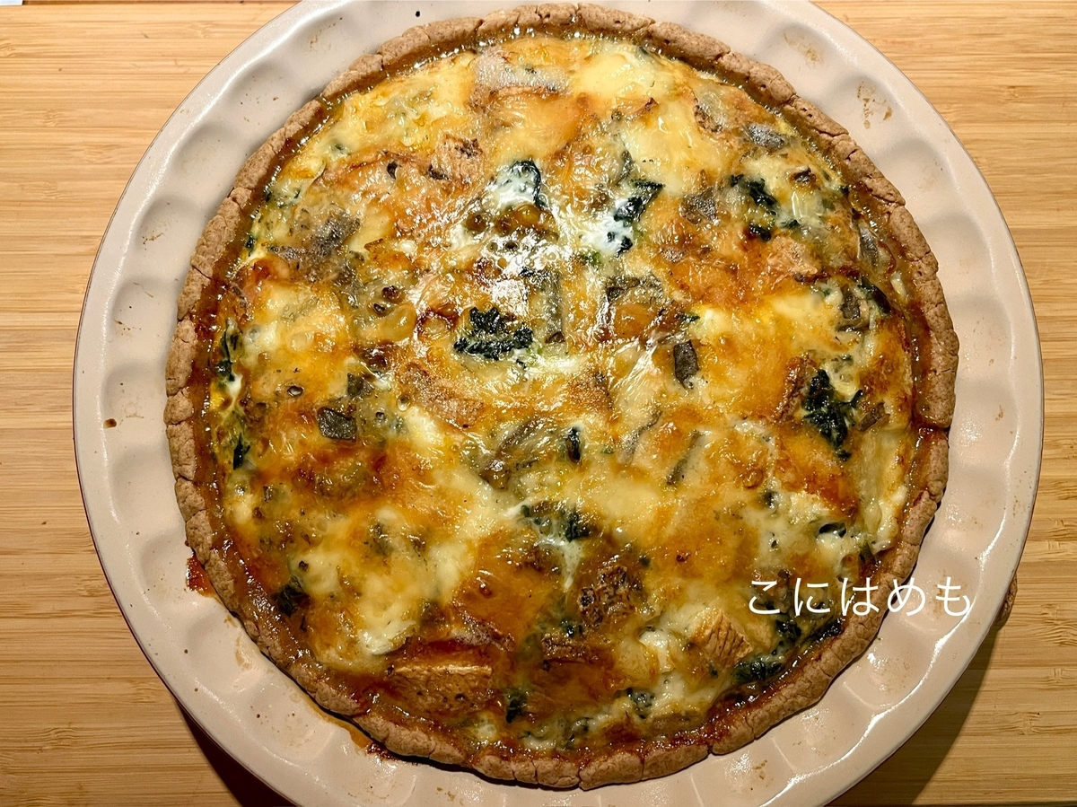 オーブン180℃で約30分焼く。