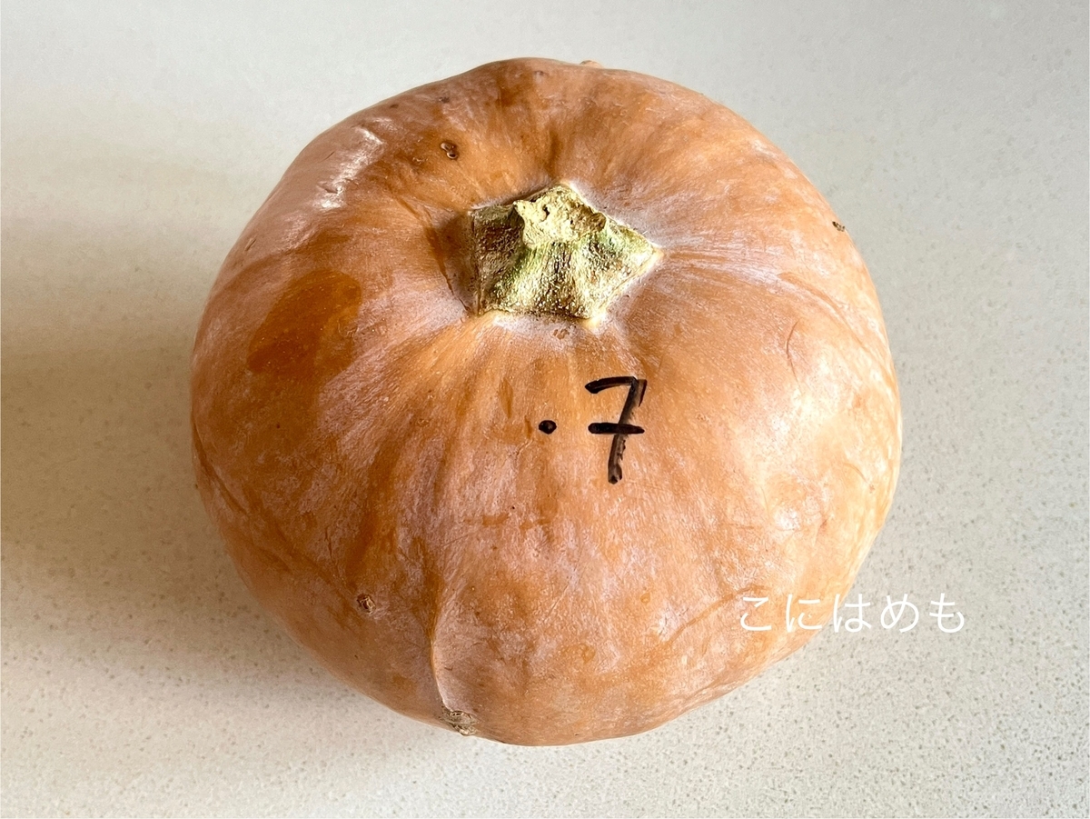マーケットで購入したチェコ原産？のかぼちゃ。