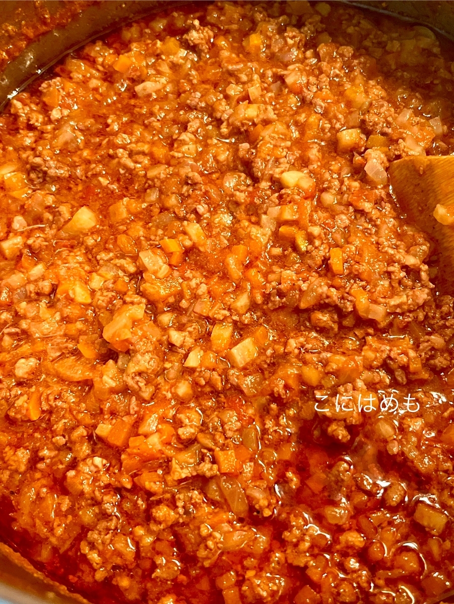 【イタリア料理】圧力鍋でたっぷり作り置き。牛・豚ひき肉を使って作る！ボロネーゼソース「Ragù alla bolognese:ラグー アッラ ボロニェーゼ」