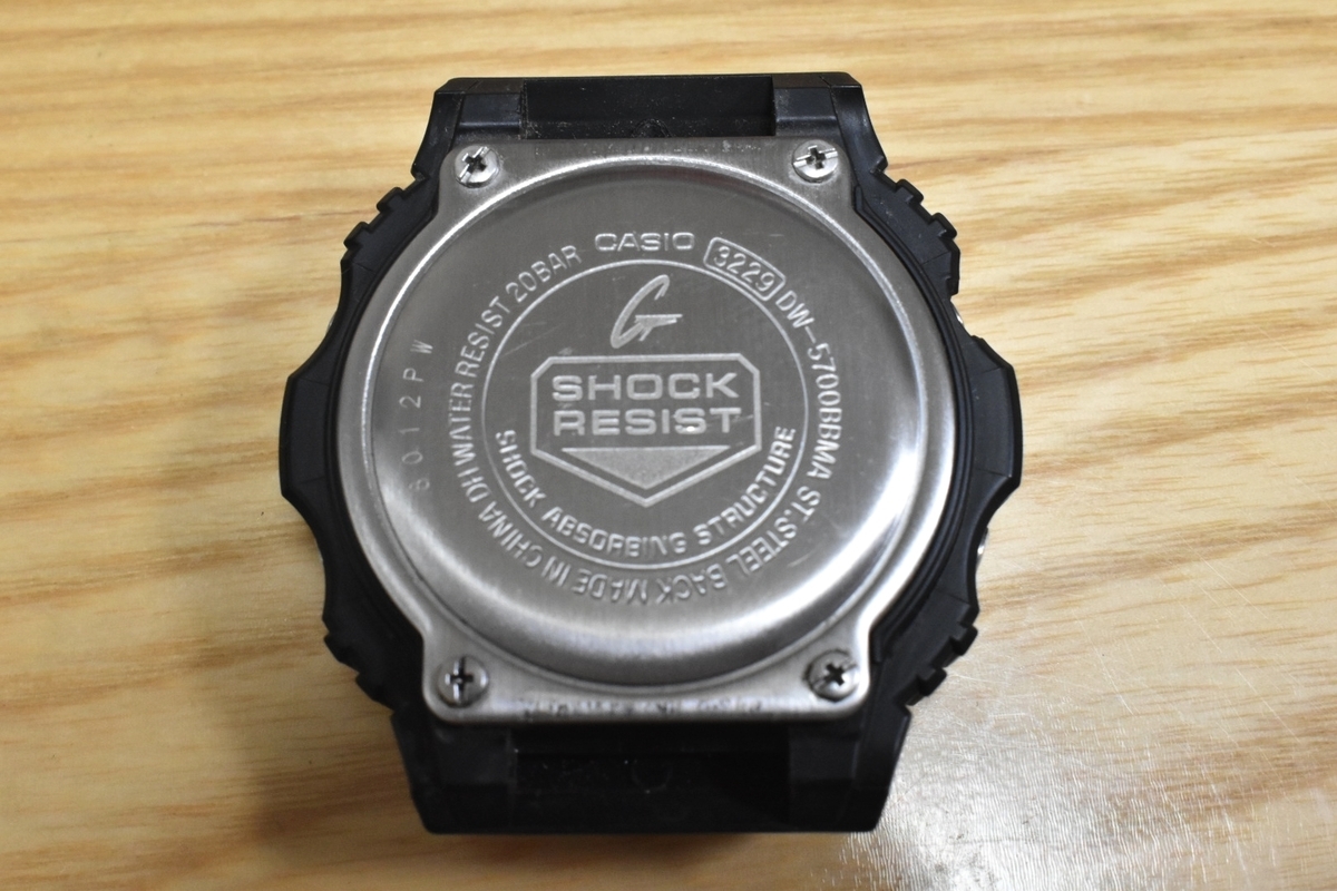 G-SHOCK】 DW-5700BBMA-1JF 電池交換してみた - 【男の】気に